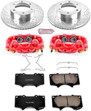 Power Stop K2324 Front Z23 Carbon Fiber Brake Pads with Drilled & Slotted Brake Rotors Kit