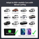 CarlinKit 2.0 Wireless CarPlay Adapter dongle for Audi Factory Wired CarPlay Cars, Compatible with Audi A3 A4 A5 A6 A7 Q7 Q2 R8 Q5 MMI 2017 2018 2019 2020 2021, Convert Wired to Wireless CarPlay