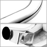 DNA Motoring BURB-033-SS Silver 3" Stainless Steel Front Bumper Push Bull Bar Replacement For 08-13 Highlander