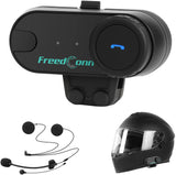 Motorcycle Helmet Headset with Camera, FreedConn R1plus 1080P Motorcycle Camera 6-Way Bluetooth Motorcycle Helmet Wireless 1000M Waterproof Intercom with FM/Bluetooth 5.0/32G SD Card/2 in 1 Mic…
