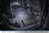 MAXLINER Custom Fit Floor Mats 2 Row Liner Set Black for 19-21 Ram 1500 Crew Cab Without Rear Underseat Storage Box