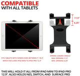Heavy Duty Tablet Mount For Trucks - Impact Series by Tackform - Universal Vehicle Seat Rail Mount (20-24" Telescoping) Works With Most Vehicles with Accessible Floor Bolts