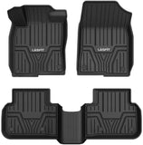 LASFIT Floor Mats Fit for 2022 Honda Civic Hatchback Sedan, Rear Row Without USB Outlets, All Weather Guard Custom TPE Car Liners, 1st & 2nd Row Set