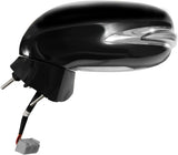 Fit System Passenger Side Mirror for Lexus is 250/350 Sedan, Black PTM, w/Turn Signal & Puddle lamp, w/o Luxury Sport pkg, Foldaway, Heated Power