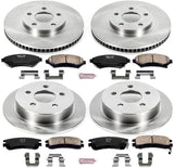 Power Stop KOE1544 Autospecialty Front and Rear Replacement Brake Kit-OE Brake Rotors & Ceramic Brake Pads