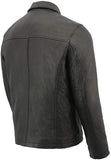 Milwaukee Leather SFM1875 Men's New Zealand Lambskin Leather with Shirt Style Collar