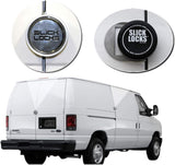 Slick Locks Ford Sliding Door Kit Complete with Spinners, Weather Covers & Locks