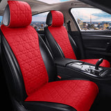 Red Seat Covers Universal Leather Seat Cover Comfortable Car Seat Cover 2/3 Covered 11PCS Fit Car/Auto/SUV (A-China red)