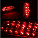 DNA Motoring TL-F15094-LED-CH-RD Pair Full LED Tail Light Rear Brake Lamps Set Replacement