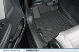SMARTLINER Custom Fit Floor Mats 2 Row Liner Set Black Compatible with 2017-2022 Honda CR-V