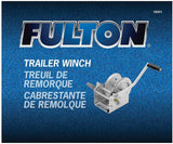 Fulton 142411 Dual Speed Winch with Hand Brake - 2600 lbs. Capacity, 1 Pack, Grey