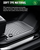 VIWIK Floor Mats Compatible for Traverse 2018-2022 7 Seat with 2nd Row Bucket Seats,All Weather Floor Liners Full Set Include 1th 2nd 3rd Row Front and Rear, Automotive Floor Mats Black