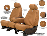 Covercraft SSC3457CABN Carhartt SeatSaver Front Row Custom Fit Seat Cover for Select Ram Models - Duck Weave (Brown)