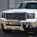 DNA Motoring HL-OH-SIE07-BK-CL1 Black Headlight Replacement for 2007-2014 SIERRA