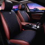Red Seat Covers Universal Leather Seat Cover Comfortable Car Seat Cover 2/3 Covered 11PCS Fit Car/Auto/SUV (A-China red)