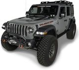Rugged Ridge 11549.03 Arcus Front Bumper Tube Overrider, Black, 18-Current Jeep Wrangler JL