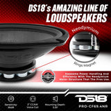 DS18 PRO-CF69.4NR 6 x 9 Inches Water Resistant Loudspeaker - Mid-Bass Carbon Fiber Cone and Neodymium Rings Magnet 500 Watts 4-Ohms - Ideal for Motorcycle & Motorsports
