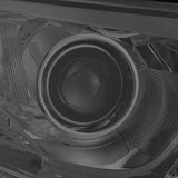 DNA Motoring HL-OH-THI14-SM-CL1 Smoke Lens Clear Corner Projector Headlights Replacement For 14-16 Highlander