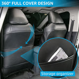 Seat Covers for Toyota RAV4 XLE 2022 2021 2020 2019, Custom Ultra Waterproof Leather Front & Rear Seat Protector Interior Accessories