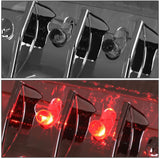 DNA Motoring TL-F25008-LED-3D-CH-SM Pair of 3D LED Bar Tail Lights Compatible with 08-16 F-250-F-550 SD / 09-16 F-350 F-450/15-16 F-550, Chrome/Smoke
