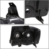 DNA Motoring HL-OH-CSA07-CH-CL1 Chrome Housing Headlights Compatible with 07-14 Tahoe Suburban Avalanche