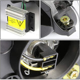 DNA Motoring HL-HPL-LED-W22000-BK Black Projector Headlights With LED Halo Strip Replacement For W220 S-Class