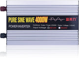 VQBAA 4000w Power Inverter DC 12V to 110V AC Car Pure Sine Wave Inverter with,Electrical Equipment Suitable for Camping or Traveling, Household appliances or Outdoor workplaces