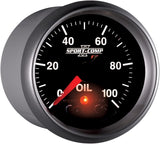 Auto Meter 3652 2-1/16" 0-100 PSI Full Sweep Electric Oil Pressure Gauge