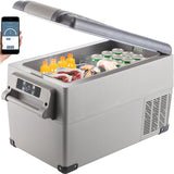 VBENLEM Portable Refrigerator 58 Quart(55 Liter),12 Volt Refrigerator App Control(-4℉~68℉), Car Refrigerator Dual Zone with 12/24v DC & 110-240v AC for Camping, Travel, Fishing, Outdoor or Home Use