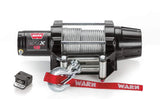 WARN 101035 VRX 35 Powersports Winch with Handlebar Mounted Switch and Steel Cable Wire Rope: 7/32" Diameter x 50' Length, 1.75 Ton (3,500 lb) Capacity