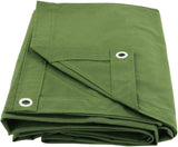 Mytee Products Green Canvas Tarp 12oz Heavy Duty Water Resistant (1, 12' x 20')