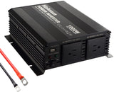 1000 watt Inverter Pure Sine Wave Power Inverter 12V to 110V Inverter DC to AC with Remote Controller and Display and USB Charger