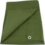 Mytee Products Green Canvas Tarp 12oz Heavy Duty Water Resistant (1, 12' x 20')