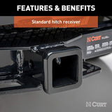 CURT 31198 2-Inch Front Receiver Hitch, Select Toyota Land Cruiser, Sequoia, Tundra