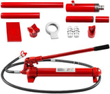Mophorn 6 Ton Porta Power Kit 1.2M (78.7 inch) Oil Hose Hydraulic Car Jack Ram Autobody Frame Repair Power Tools for Loadhandler Truck Bed Unloader Farm and Hydraulic Equipment Construction