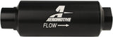 Aeromotive 12309 Filter, In-Line, 100-Micron Stainless Mesh Element, ORB-12 Port, Black Hard-Coat, Marine, 2-1/2" OD