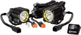KC HiLiTES 269 FLEX LED Single Spread Lighting System -Pair (Includes Switch and Wiring Harness with Waterproof Connectors)