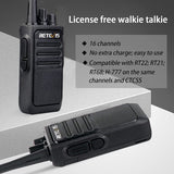 Retevis RT17 Walkie Talkies Long Range, Durable 2 Way Radios with Headset, Rechargeable Two Way Radio with USB Charging Base,Portable for Adults School Police Business Warehouse Construction(6 Pack)