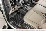 SMARTLINER Custom Fit Floor Mats 2 Row Liner Set Black Compatible with 2015-2022 Compatible with Ford F-150 SuperCrew Cab with 1st Row Bench Seat