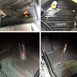LASFIT Floor Mats Fits for 2019-2022 Nissan Altima All Weather TPE Car Custom Front and Rear Row Floor Liners, Black