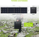 ALLPOWERS 120W Portable Solar Panel Charger 20V Monocrystalline Foldable Solar Panel Kit with MC-4 Output Solar Charger for RV Van Power Station Outdoor Camping Off Grid
