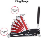 SUNEX TOOLS 6603ASJPK Aluminum 3 Ton Jack Pack