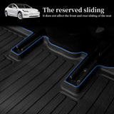 CENFUN for 2021 2022 Tesla Model 3 All Weather Full Set of Floor Mats Storage mats and Trunk mat,Fit 2021-2022 Model 3 Interior Accessories （Set of six）