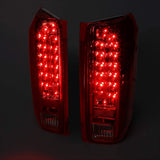 DNA Motoring TL-F15094-LED-CH-RD Pair Full LED Tail Light Rear Brake Lamps Set Replacement
