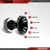 DS18 PRO-DKH2 800 Watts Peak, 400 Watts RMS, 200 Watts AES 3-Inch Compression Driver with Aluminum Horn