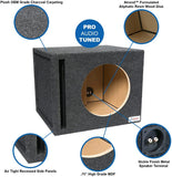 Atrend 12JL01SV 12” JL Audio Single Vented Subwoofer/Speaker Enclosure Compatible with WO & W1 Series Subwoofers. Made in USA
