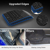 LASFIT Floor Mats Fits for 2019-2022 Nissan Altima All Weather TPE Car Custom Front and Rear Row Floor Liners, Black
