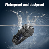 Motorcycle Bluetooth Headset,FODSPORTS V6S 1000m Helmet Headset,2~6 Riders Motorcycle Bluetooth Intercom,Bluetooth Motorcycle Helmet Communication System FM/Hard/Soft Mic/Waterproof(2PACK)