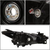 DNA Motoring HL-OH-MM314-CH-CL1 Chrome Housing Clear Corner Projector Headlights Replacement For 13-17 3