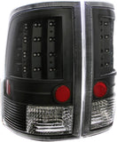 ANZO USA 311144 Black Tail Light Assembly - (Sold in Pairs)